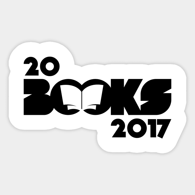 20Books 2017 Black Sticker by craigmartelle